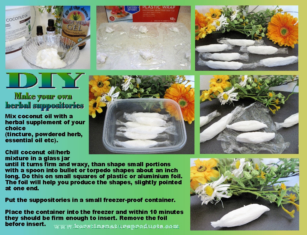 How to make your own herbal suppositories