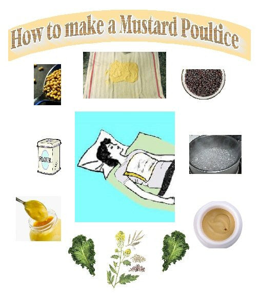 MUSTARD POULTICE OR PLASTER - The true home remedy for the flu, colds and many other ailments