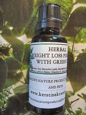 Herbal Weight Loss Formula With Green Tea And Herbs ~Multiple Sizes - Kerstin's Nature Products
