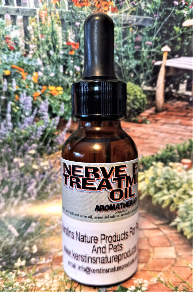 Nerve Pain Relief Massage Oil Blend - Kerstin's Nature Products for People and Pets