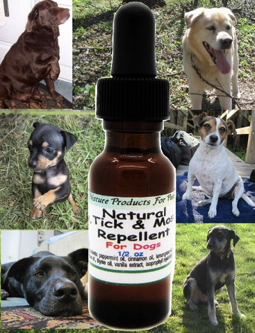 Natural Flea, Tick and Mosquito Control Remedy for Dogs, 0.5 oz/15 ml - Kerstin's Nature Products