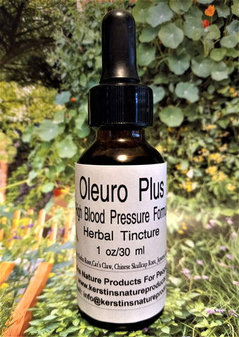 Oleuro Plus High Blood Pressure Formula by Kerstin's Nature Products for People and Pets