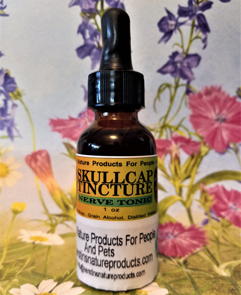 Skullcap Herbal Tincture Extract - Kerstin's Nature Products for People and Pets