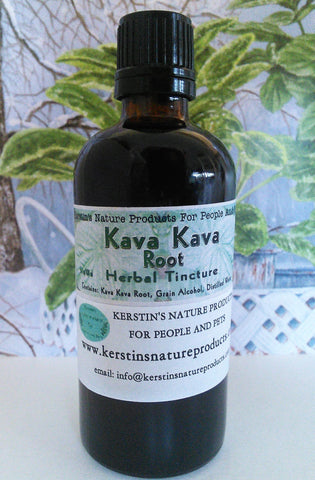 Kava Kava Root Herbal Tincture Extract ~ Multiple Sizes - Kerstin's Nature Products